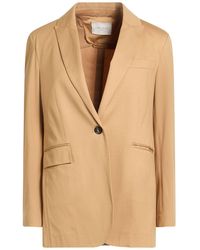 Circolo 1901 - Camel Blazer Cotton, Elastane - Lyst