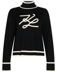 KARL LAGERFELD - Turtleneck - Lyst