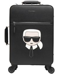 Karl Lagerfeld Trolley valigia donna k/ikonik capsule - Nero