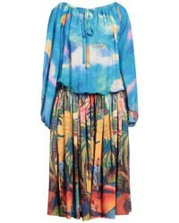 Stella Jean - Midi Dress - Lyst