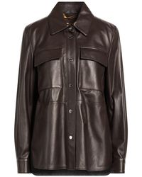 Moorer - Dark Shirt Ovine Leather - Lyst