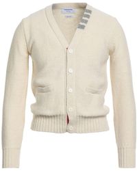Thom Browne - Ivory Cardigan Wool, Mohair Wool - Lyst