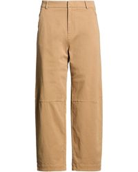 Tela - Camel Pants Cotton, Elastane - Lyst