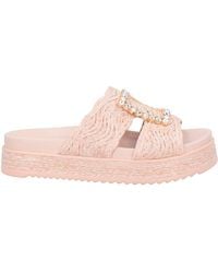 Emanuélle Vee - Sandals Natural Raffia - Lyst