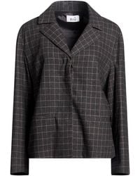 Niu - Charcoal Blazer Viscose, Polyester, Wool, Elastane - Lyst