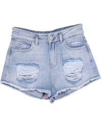 My Twin - Denim Shorts - Lyst