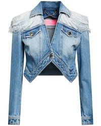 Elisabetta Franchi - Denim Outerwear - Lyst