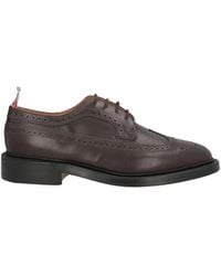 Thom Browne - Dark Lace-Up Shoes Calfskin - Lyst
