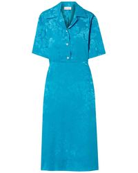Art Dealer Midi Dress - Blue