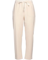 Semicouture - Khaki Pants Polyester, Virgin Wool, Elastane - Lyst