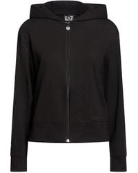EA7 - Sweatshirt Cotton, Modal, Elastane - Lyst