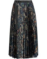 Sacai - Midi Skirt Polyester - Lyst