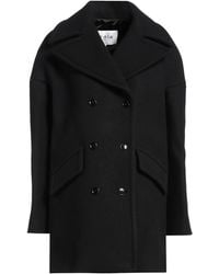 Alaïa - Coat Virgin Wool, Polyamide, Lambskin - Lyst