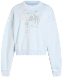 TRUE RELIGION - Sky Sweatshirt Cotton - Lyst