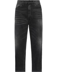 CYCLE - Tapered Faded Black Denim Jeans - Lyst