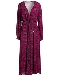 Ottod'Ame - Fuchsia Midi Dress Viscose - Lyst