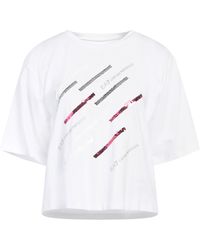 EA7 - T-Shirt Cotton, Elastane - Lyst
