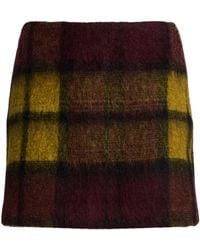 Roberto Collina - Mini Skirt Merino Wool, Mohair Wool, Alpaca Wool, Polyamide - Lyst