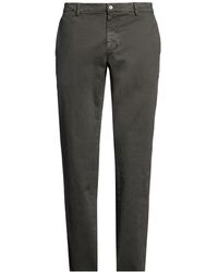 NEVER LAUNDRY - Charcoal Pants Cotton, Elastane - Lyst