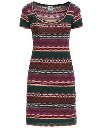M Missoni - Mini Dress Wool, Polyamide, Polyester, Acrylic, Cotton - Lyst