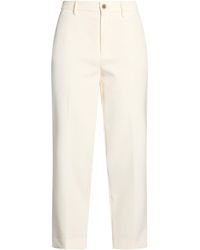 Berwich - Ivory Pants Polyester, Elastane - Lyst