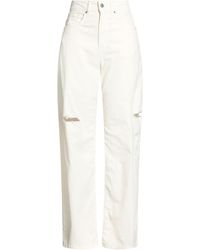 Aniye By - Ivory Pants Cotton, Elastane - Lyst
