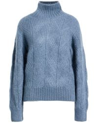 Eleventy - Turtleneck Mohair Wool, Silk - Lyst