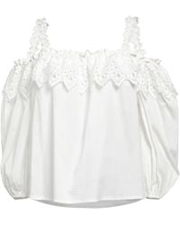 Liu Jo - Top Cotton, Polyamide, Elastane, Polyester - Lyst