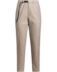 White Sand - Taupe Pants Polyester, Viscose, Elastane - Lyst