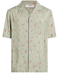 Celine - Shirt Viscose - Lyst