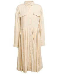 Lacoste - Midi Dress Lyocell - Lyst