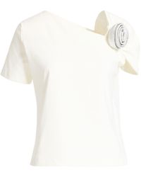 GIUSEPPE DI MORABITO - Cream T-Shirt Cotton, Polyamide, Elastane - Lyst