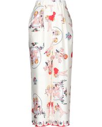 Rose' A Pois - Ivory Pants Polyester - Lyst