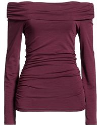 Rag & Bone - Plum Top Cotton, Modal, Elastane - Lyst