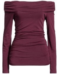 Rag & Bone - Plum Top Cotton, Modal, Elastane - Lyst