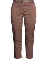 White Sand - Dark Pants Cotton, Elastane - Lyst