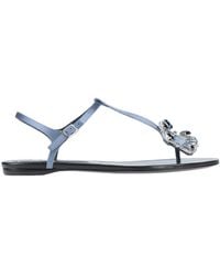 Roger Vivier - Thong Sandal Textile Fibers - Lyst