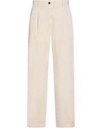 SEVENTY VENEZIA - Cream Pants Lyocell, Cotton, Elastane - Lyst