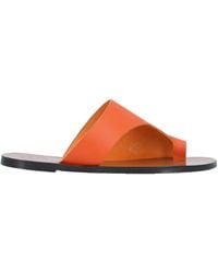 Atp Atelier Toe Strap Sandals - Orange