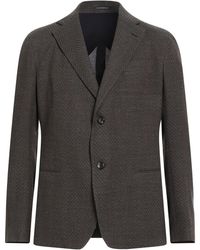 Emporio Armani - Blazer Virgin Wool, Silk - Lyst