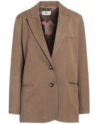 ViCOLO - Camel Blazer Polyester, Viscose, Elastane - Lyst