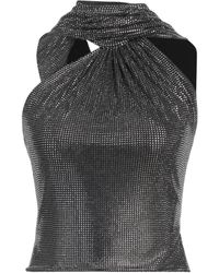 GIUSEPPE DI MORABITO - Charcoal Top Polyester, Elastane - Lyst