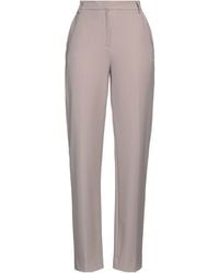 Antonelli - Taupe Pants Polyester, Virgin Wool, Elastane - Lyst