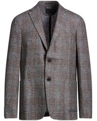 ZEGNA - Blazer Wool, Linen, Cashmere - Lyst