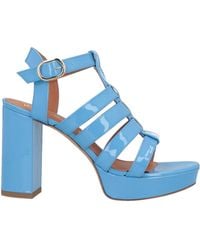 Via Roma 15 - Azure Sandals Leather - Lyst