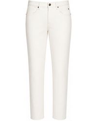 Siviglia - Cream Pants Cotton, Elastane - Lyst
