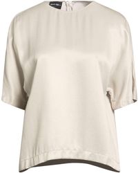 Giorgio Armani - Top Viscose, Cupro - Lyst