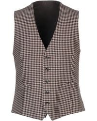 Lardini - Dark Tailored Vest Wool - Lyst