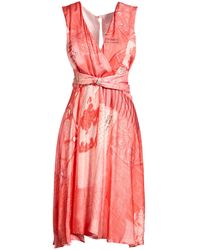 ELISA CAVALETTI by DANIELA DALLAVALLE - Coral Mini Dress Viscose, Polyester - Lyst