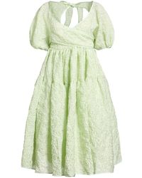 Cecilie Bahnsen - Midi Dress Polyester, Polyamide - Lyst